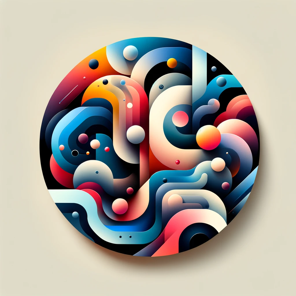 DALL·E 2023-11-24 16.04.29 - Create an ultra-abstract and minimalistic image that subtly suggests themes of social media and social marketing, using slightly more saturated colors